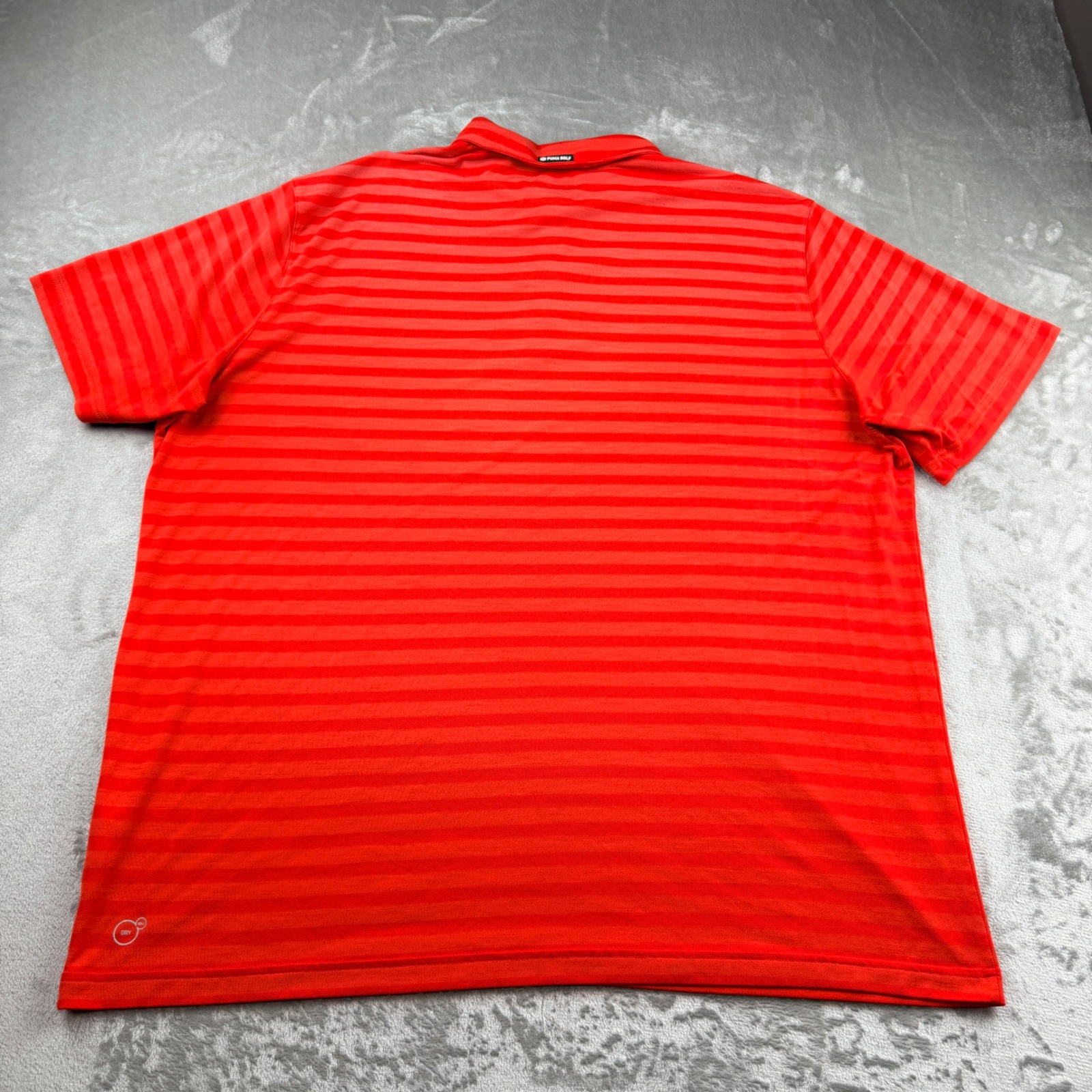 Puma Golf Men's Xxl Red Striped Short Sleeve Polo Shirt — image 2 of 8